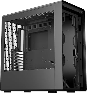 HAVN BF 360 ATX Mid Tower PC Case, Semi-Open SGCC Steel Frame, SimpliCable Cable Management, Detachable Top Bracket, Quiet Operation, Premium Steel Build Black