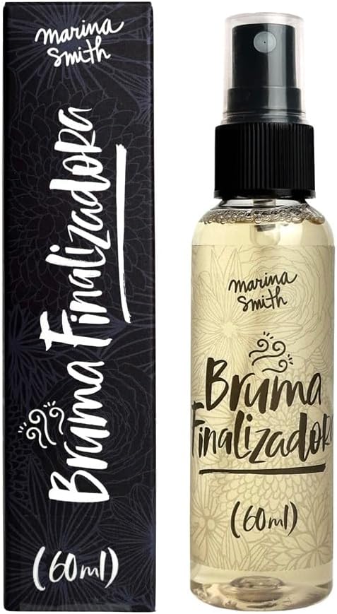 Marina Smith Bruma Facial Finalizadora Spray 60ml – Fixador de Maquiagem Hidratante com Pantenol, Camomila e Pepino – Spray Calmante e Refrescante para Todos os Tipos de Pele