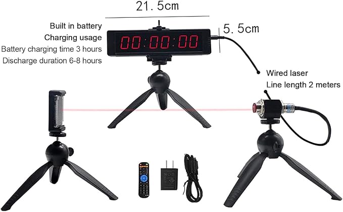 Cronómetro Digital para Carreras con Control Remoto miniatura 2