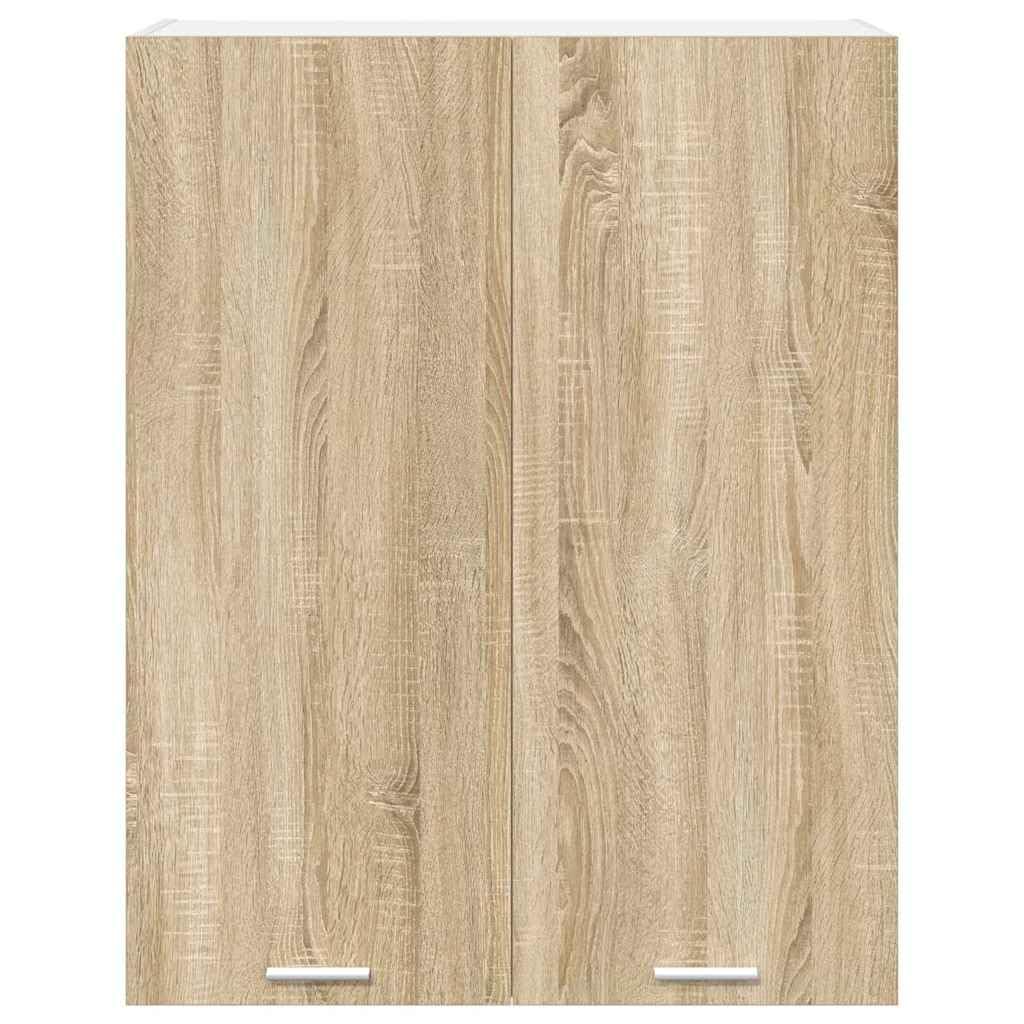 Hängeschrank Sonoma-Eiche 80 x 31 x 100 cm, Holzwerkstoff, Küchenschrank mit 2 Türen, Wandmontage