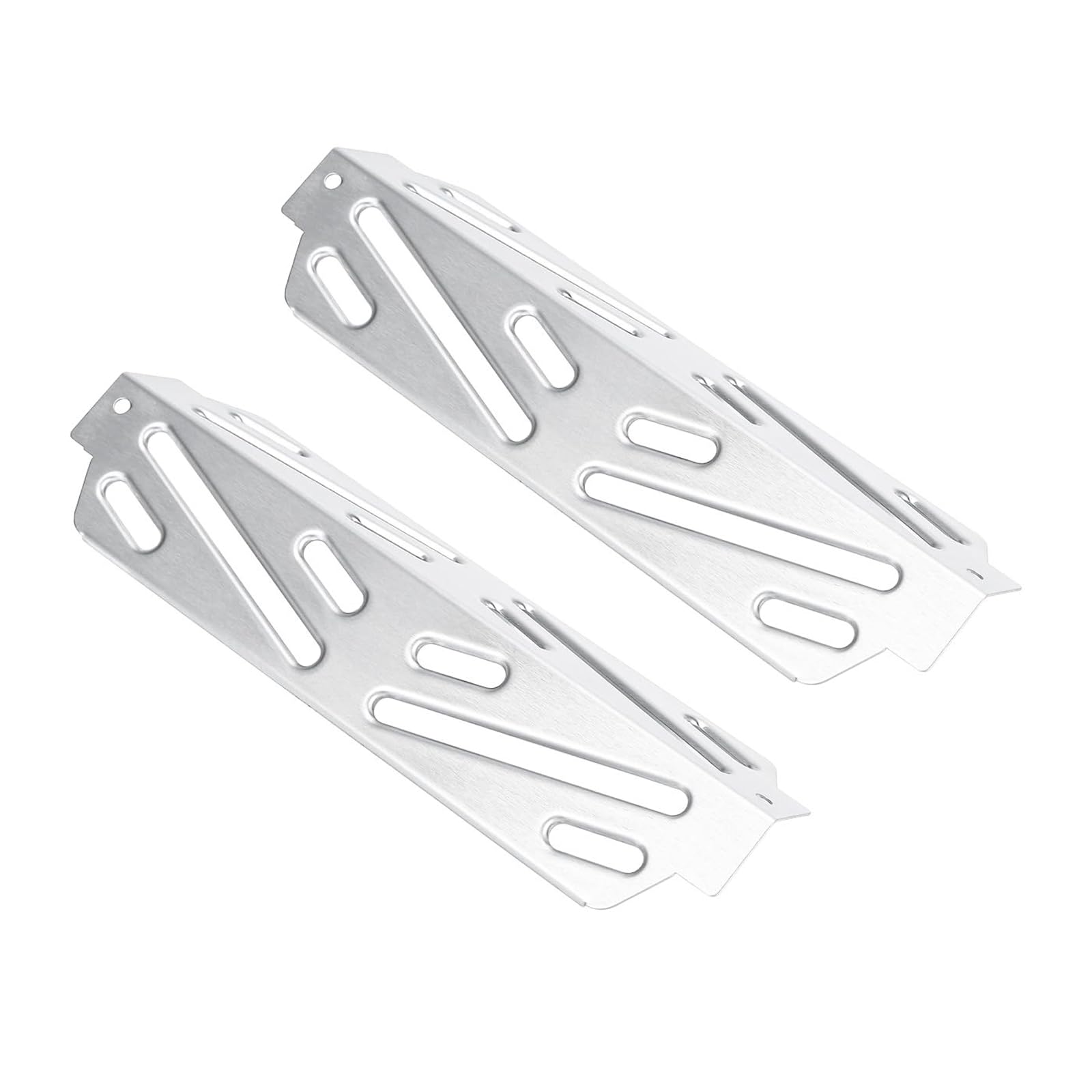 MALSSE 2Pcs Rustproof Stainless Steel Barbecue Heat Plates Replacement Grills Part Rustproof Heat Deflectors Knitter Barbecue Replacement Parts