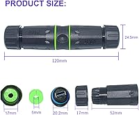 Vista 7 de PENGLIN 2 acopladores de montaje en panel USB 3.0, adaptador de paso USB impermeable al aire libre, conector USB 3.0 estándar industrial hembra a
