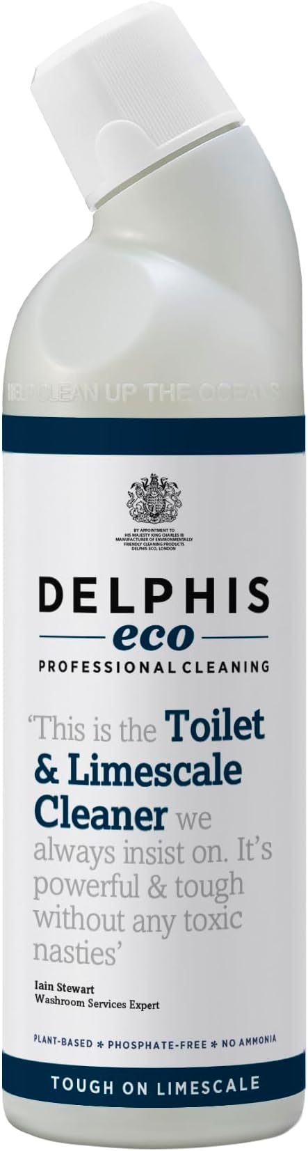 Delphis Eco Toilet & Limescale Cleaner 750ml | Eco Friendly | Toilet Cleaner Limescale Remover | Safe for Septic Tanks