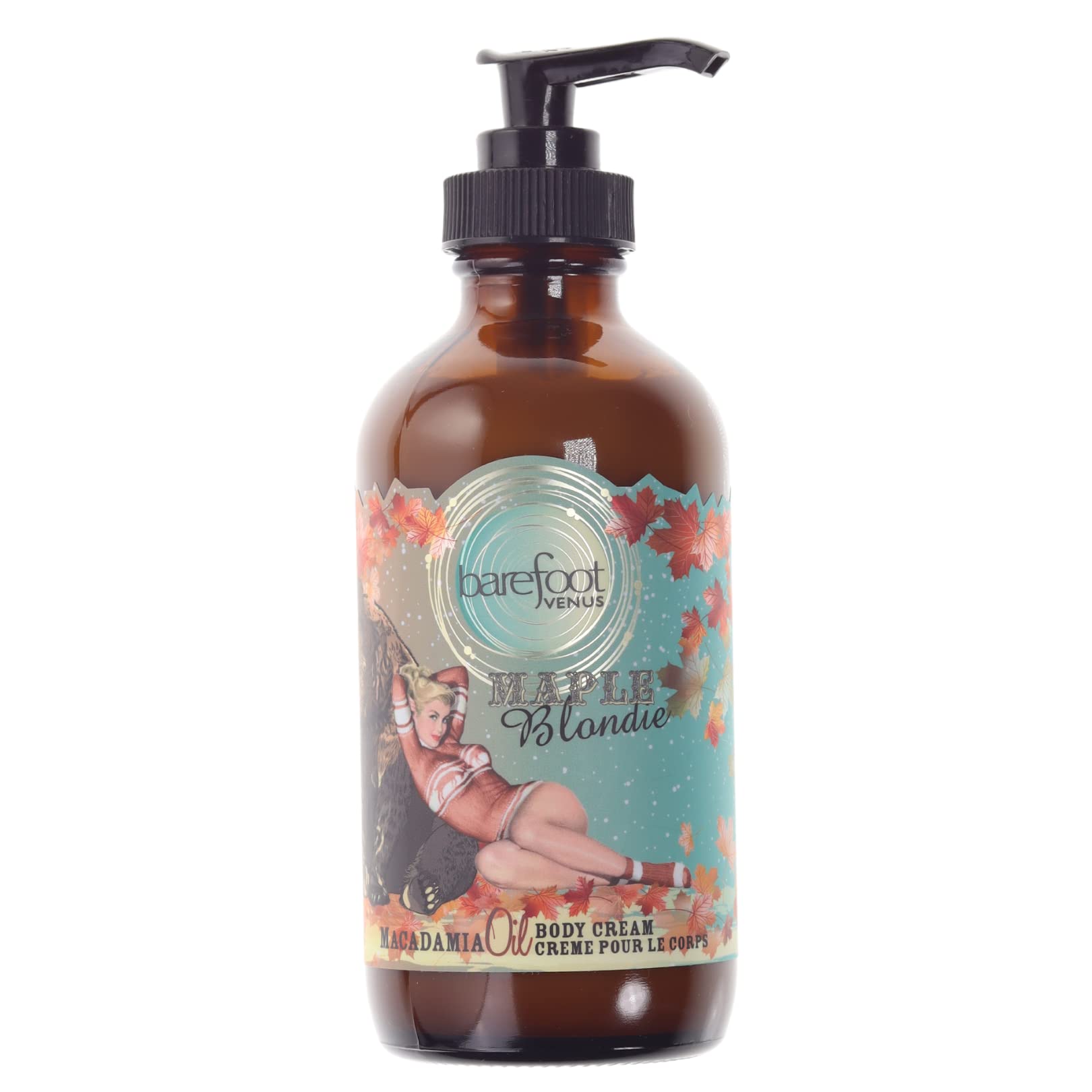 Barefoot VenusMacadamia Nut Oil and Almond Oil Body Cream 225 ML / 8 Oz (Maple Blondie)