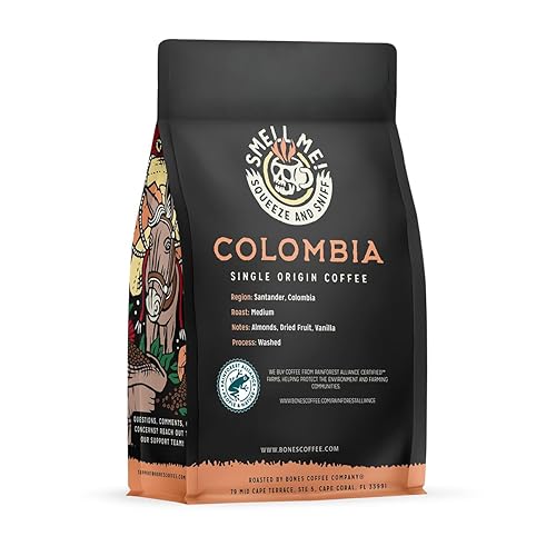 Miniatura 10 de Bones Coffee Company - Café Salted Caramel, 12onzas de café saborizado de baja acidez y tueste medio, bebida de café gourmet (sabor a caramelo