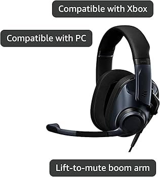 Amazon.co.jp: EPOS H6Pro ゲーミングヘッドセット 有線 密閉型