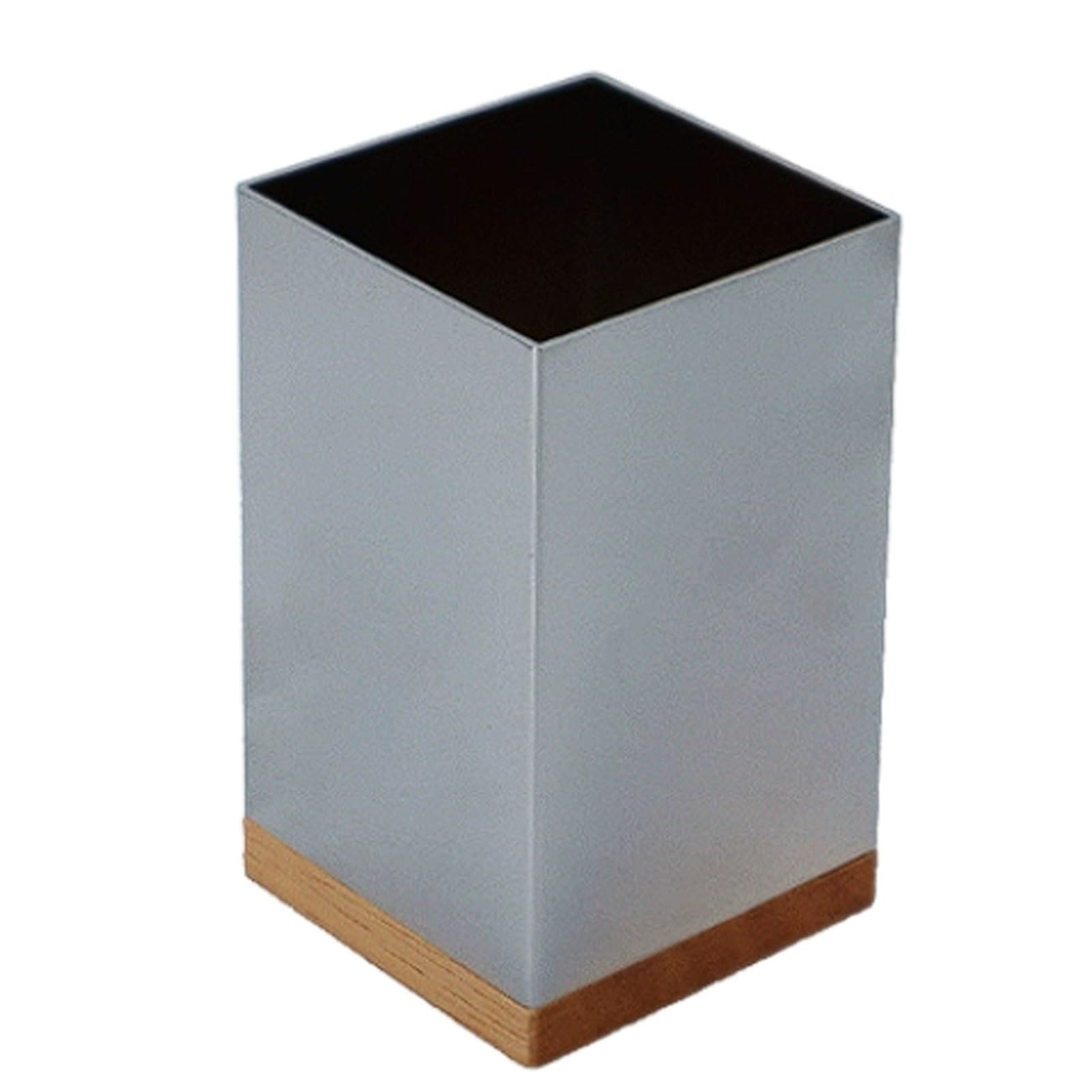Rangement élégant avec base hêtre ou noyer pour accessoires de bureau