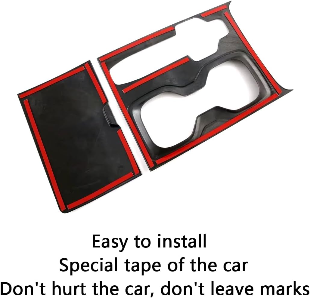 Car Accessories Fit for Lexus RX 2023-2026 RX350 RX350h RX500h Interior Gear Shift Panel &Center Console Cup Holder Cover Trims (Carbon Fiber Style) ABS 2 PCS