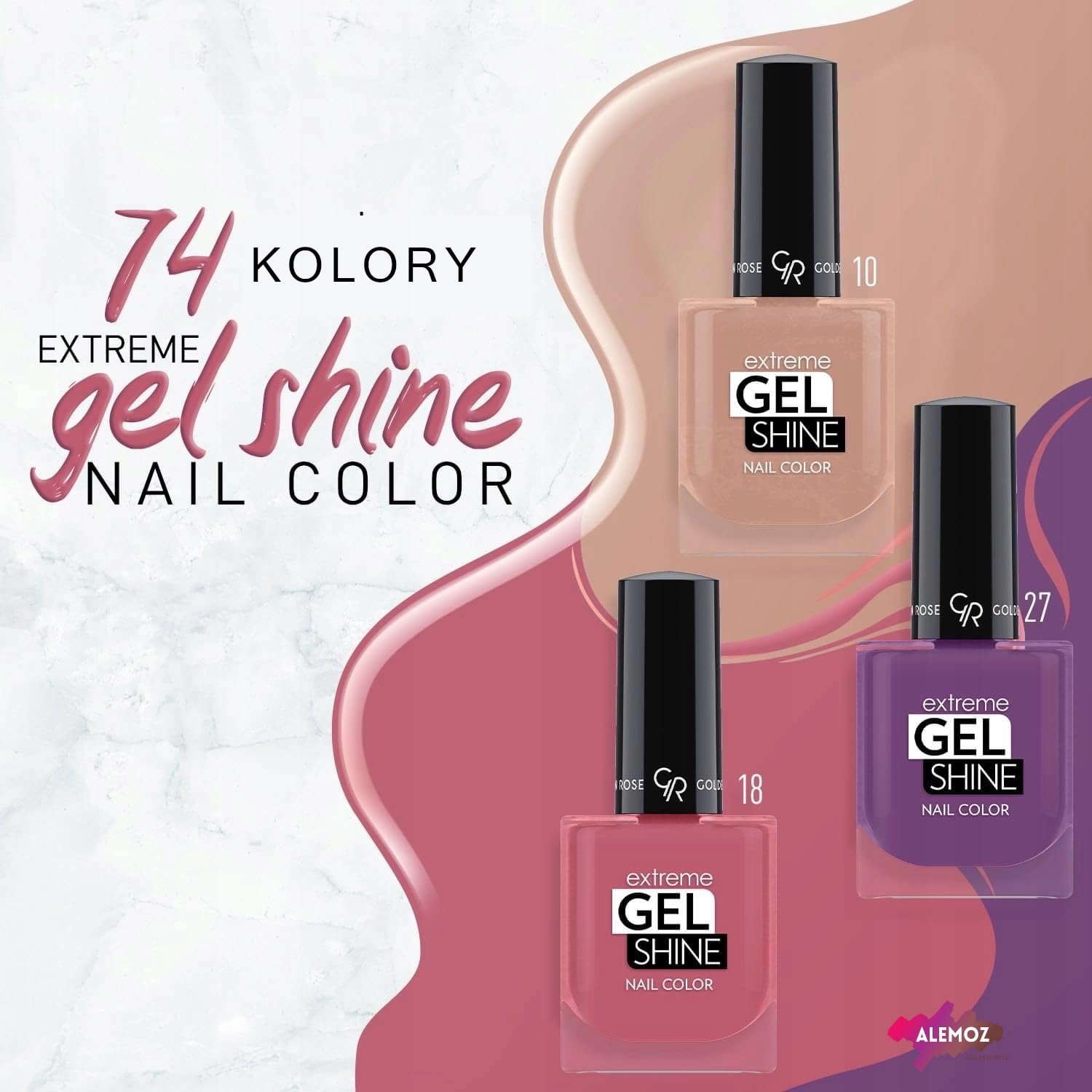 Golden Rose Extreme Gel Shine Nail Color - 34 - Jel Görünümlü Parlak Oje 10.2 ml