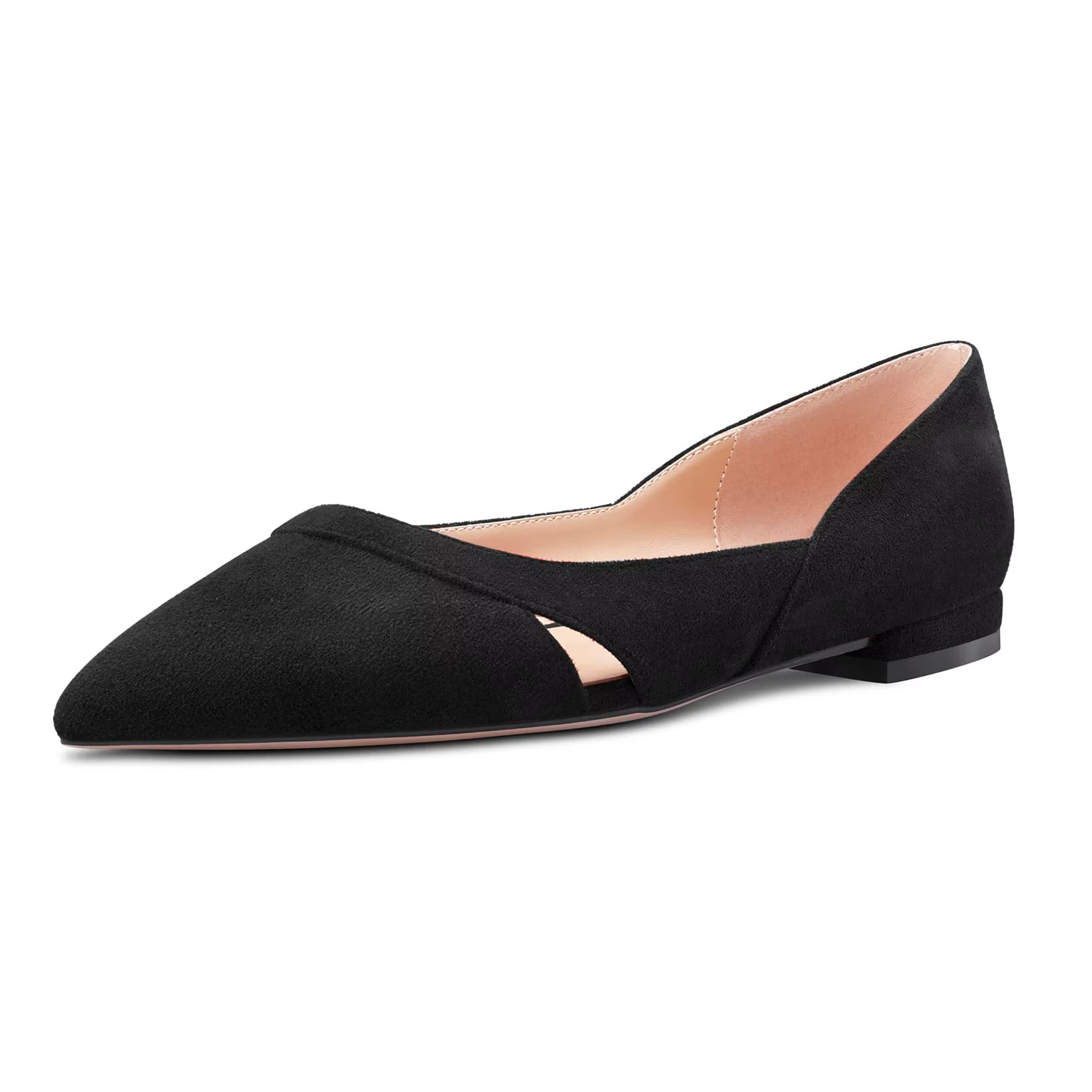 Castamere Mujer Bajos Heel Puntiaguada Punta Slip-on Pumps de Boda Clásico 1 CM Heels