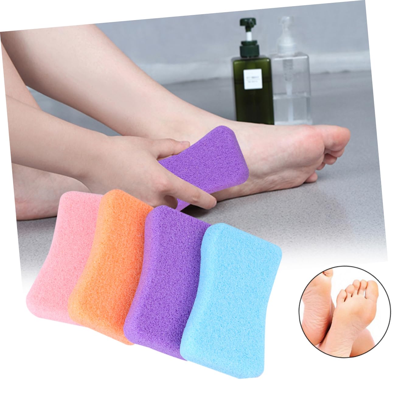 FRCOLOR 18piezas Pumice Para Pedicura Eliminador De Piel Muerta y Herramienta De Pulido Para Pies Color Aleatorio