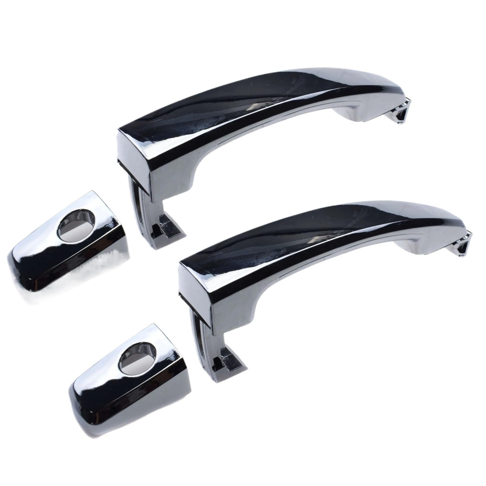 Qjahxkf Front 2 Holes 2 Piece Replacement Exterior Door Handles Exterior Door Handle Chrome For Chevrolet For Captiva For Sport For Saturn For Vue 2.4L 3.5L 3.6L 2008-2011 Outer Handle(Front 2 Holes 2 Piece)