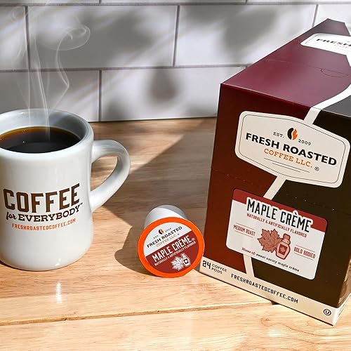 Miniatura 721 de Fresh Roasted Coffee, Peaberry de Tanzania, tostado ligero, Kosher, compatible con K-Cup, 24 cápsulas