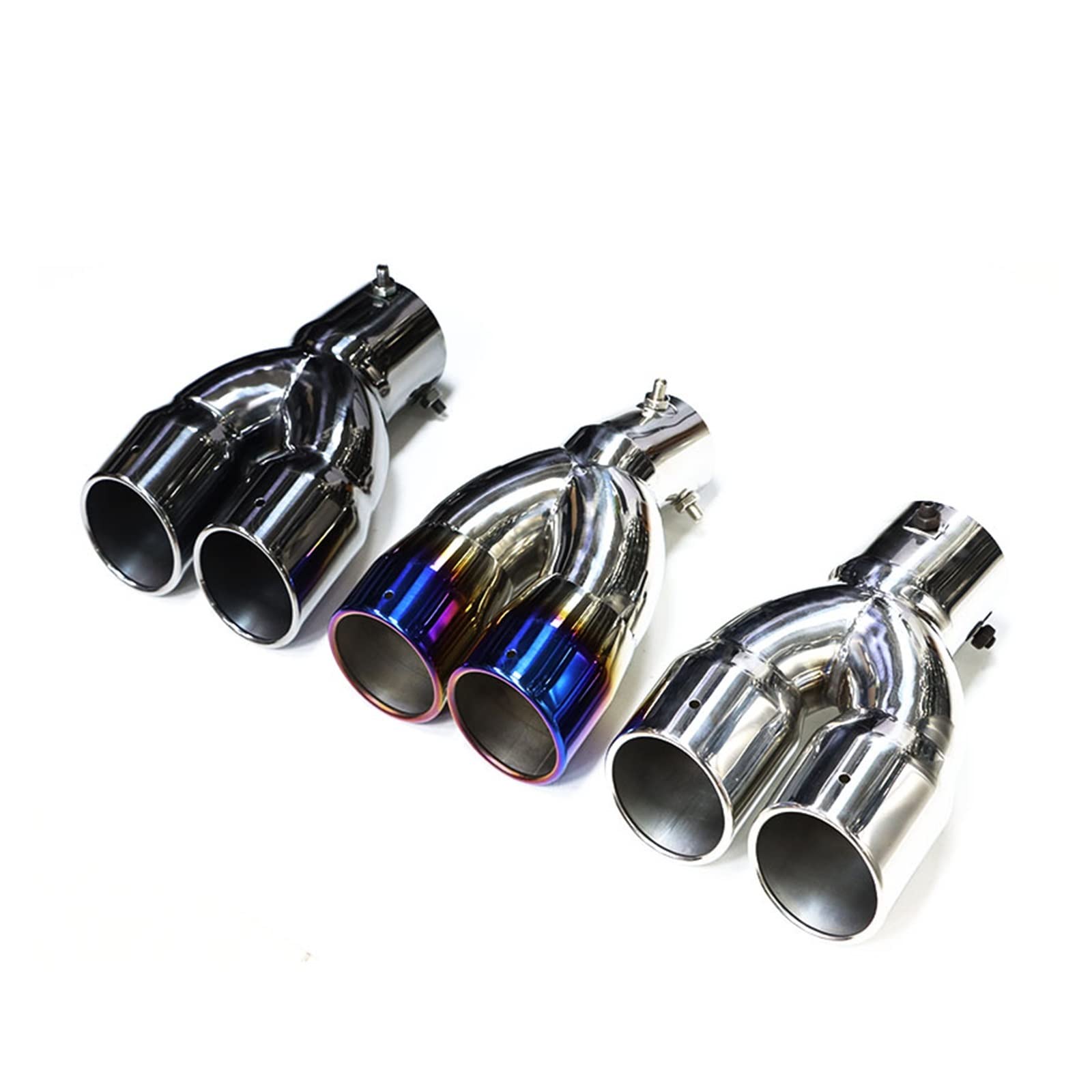 Cola Escape Tubo Para Toyota Para C-HR Para CHR 2016 2017 2018 2019 Tubo De Escape De Acero Inoxidable 1 Uds Terminales Escape (Size : Black 60mm)