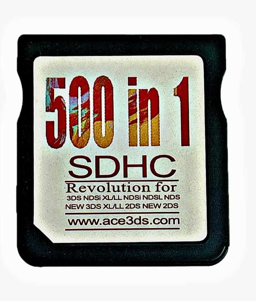 DSとDSLL 500 in 1 DS Game Card SDHC Will Work on DS DSI DSIXL 2ds 2DSXL 3DS