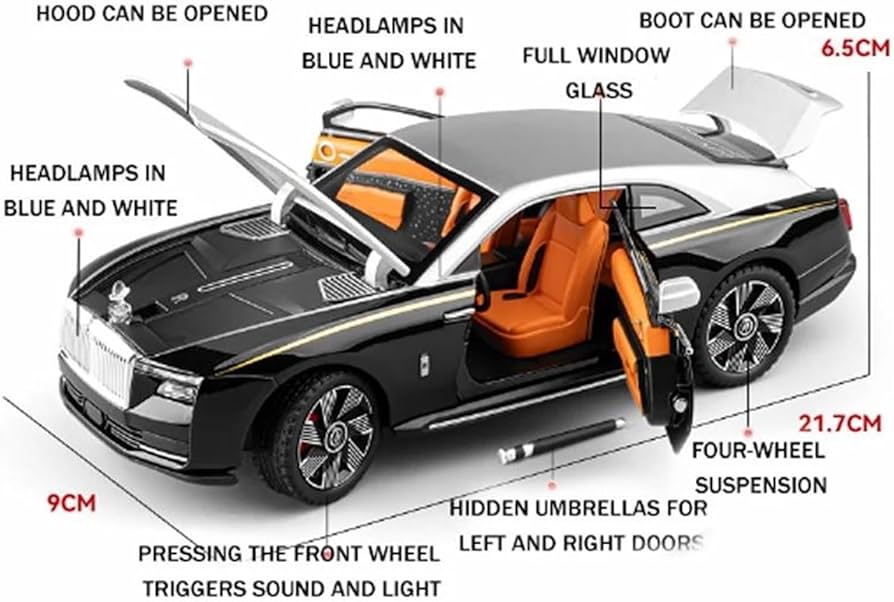 Amazon.co.jp: ダイキャストカー 1:24スケール ロールスロイス