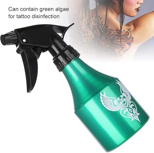 Miniatura 6 de Botella profesional de aluminio de 10.1fl oz, botella de spray de pulverización a presión para flores de agua del hogar con tatuaje de peluquería
