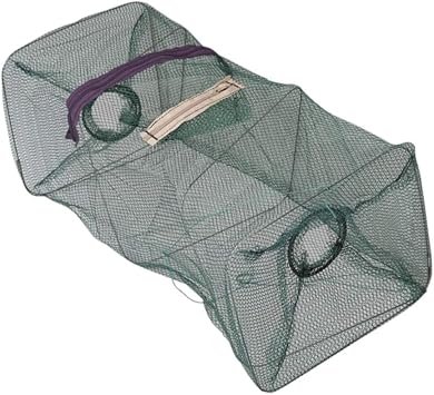 Traps Fishing Nets,Portable Bait Traps Fishing Nets Foldable Easy Use Hand Casting Bait Traps Cage Baits Cast Mesh Trap for Fishes Shrimp Minnow Crayfish Crab Crawdad