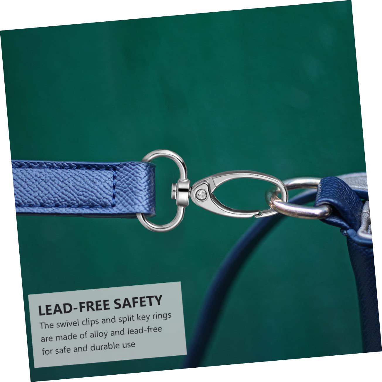 Gadpiparty 3 Pezzi Gancio Moschettone per Accessori Fai da Te Chiusura Lobster per Chiavi e Borse Rotazione Completa Resistente e Pratico per Progetti Diy
