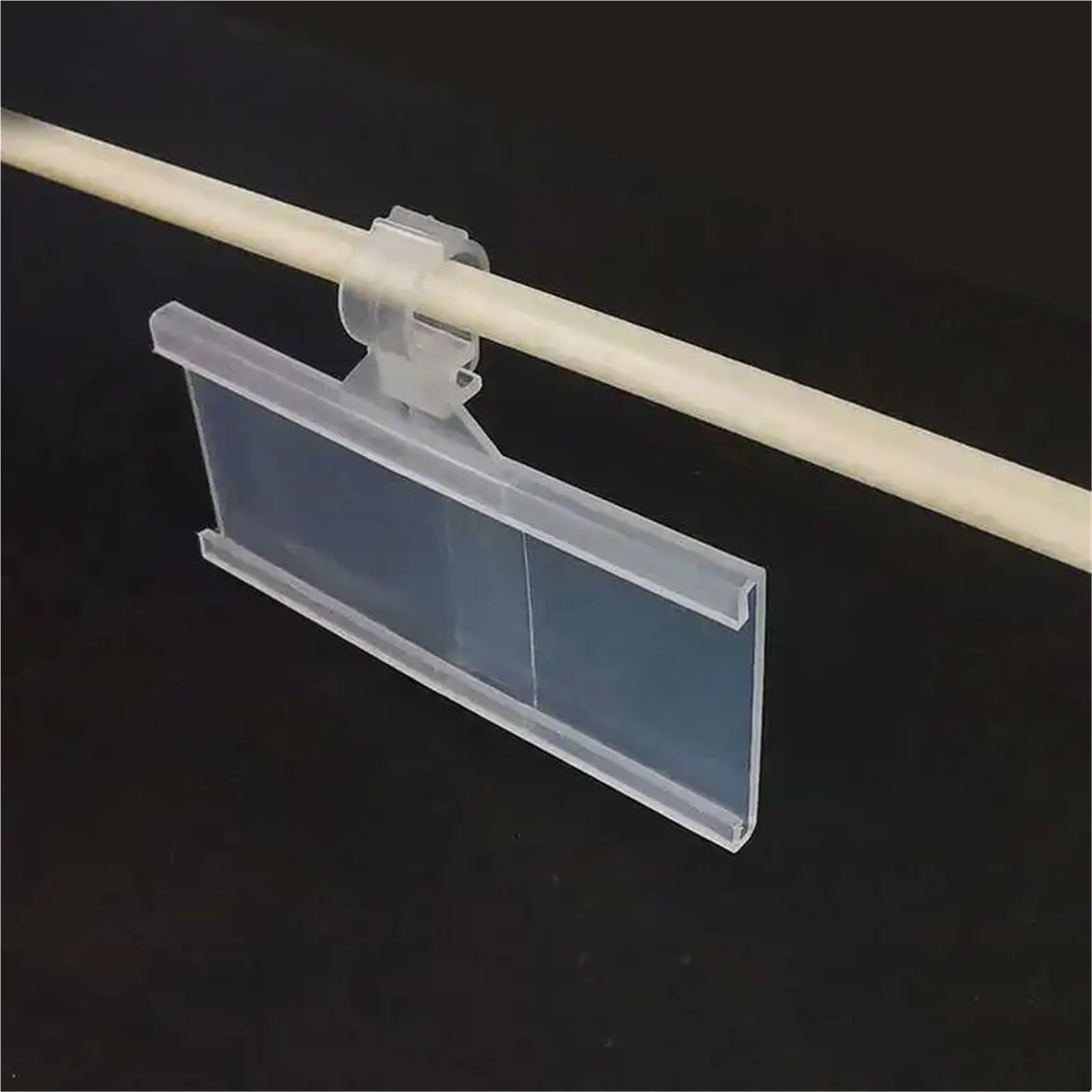 Porta segnaletica, Etichette for scaffali Supporti da appendere for cartellini del prezzo in plastica trasparente 100 pezzi for scaffalature e for libri supermercato