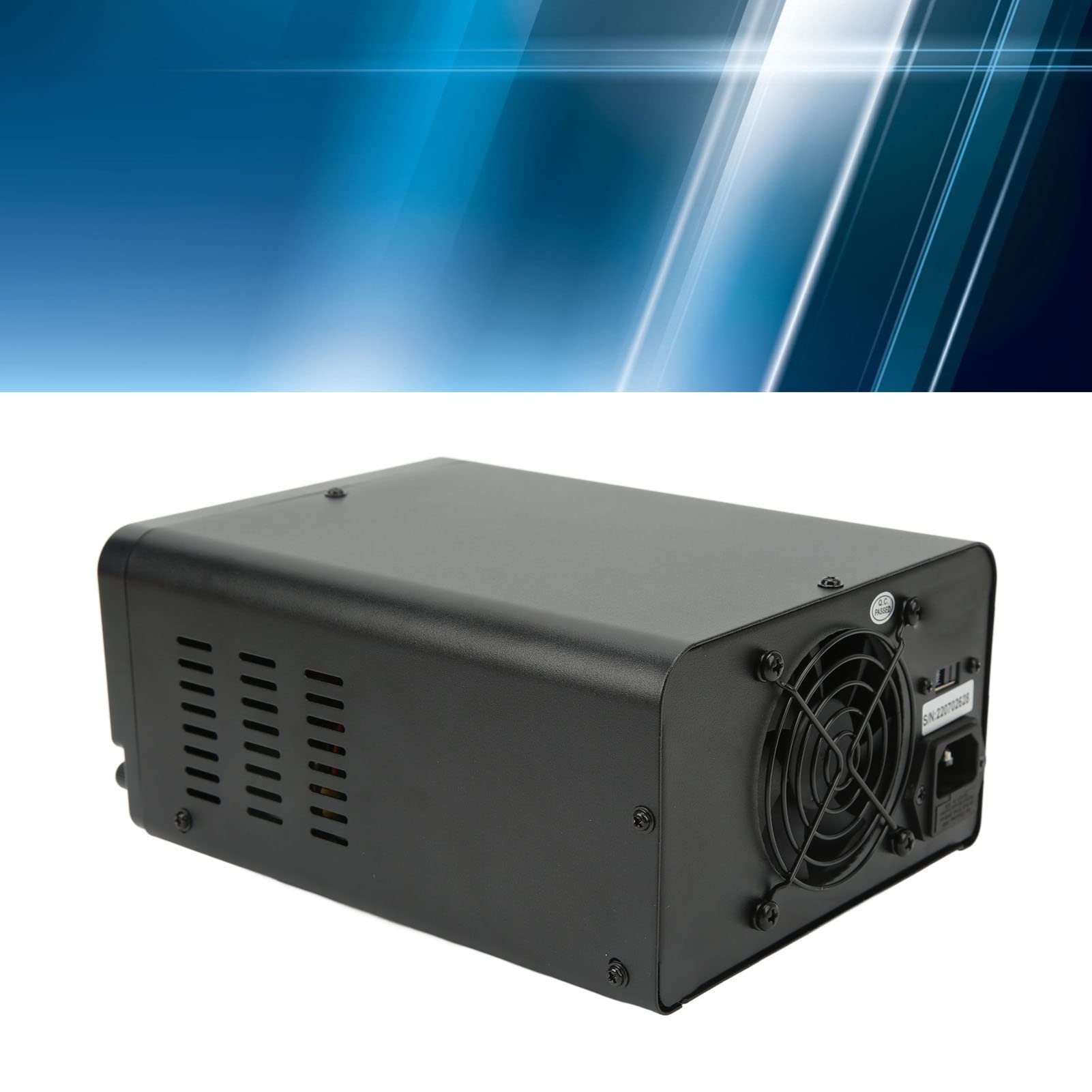 Generic Cyfrowy Zasilacz Regulowany 4-cyfrowy Wyświetlacz Pełna Ochrona Zmienny Zasilacz Laboratoryjny do Obwodów Elektronicznych (wtyczka UE)