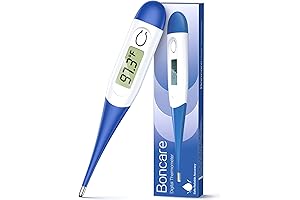 Isnow Med Basal Thermometer Accurate Oral Digital Thermometer with 10s Fast Reading