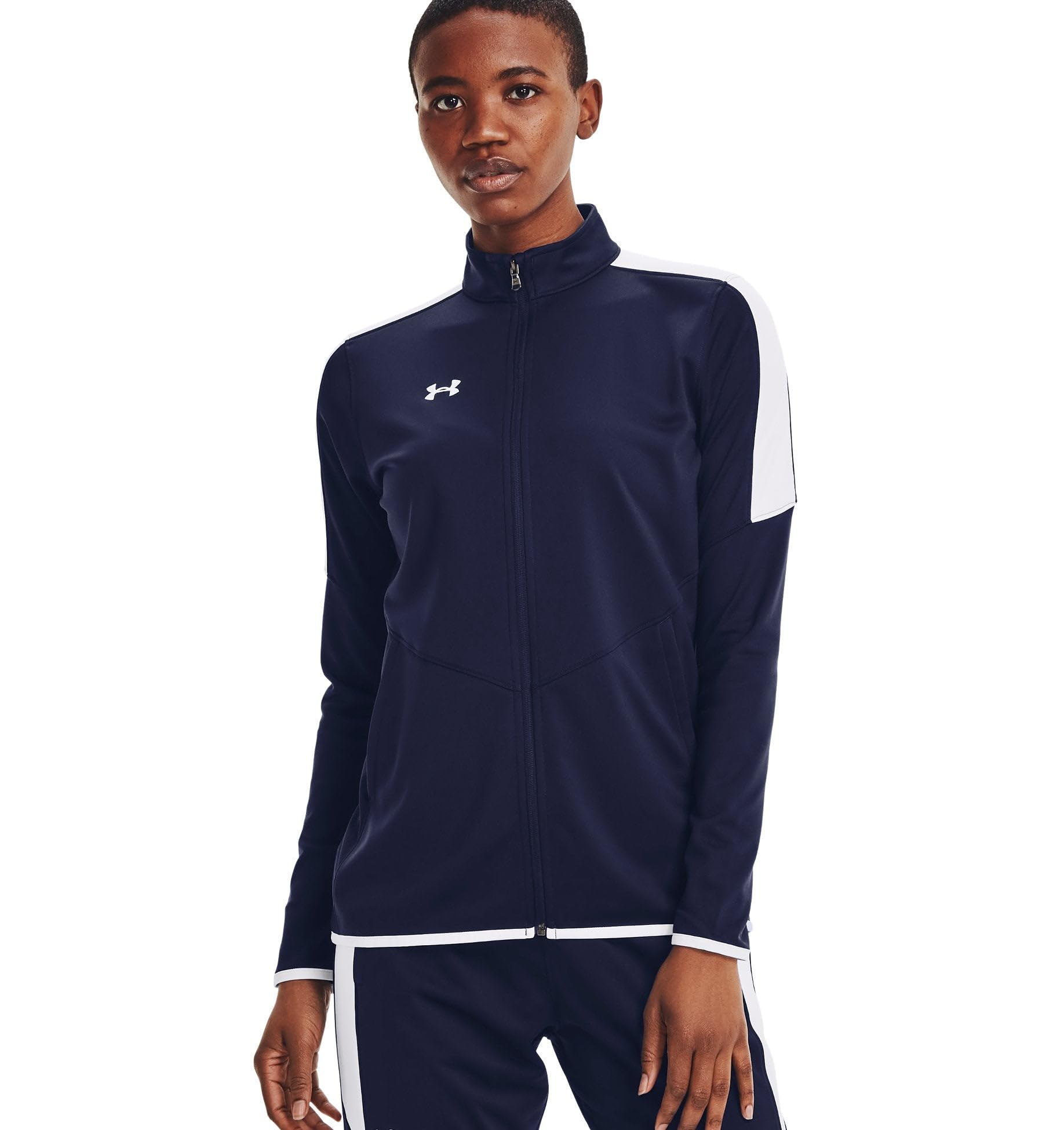 Veste de survêtement UA Rival Knit XS Midnight Navy Under Armour en maille