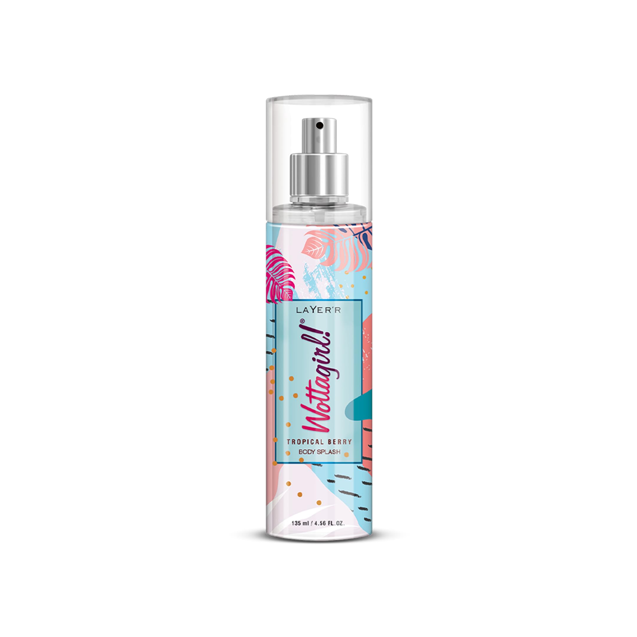 Layer’r Wottagirl Tropical Berry Body Splash 135ml | Fruity Floral Woody Fragrance for Women | Long-Lasting Body Mist | Perfect for Daily Use | Refreshing & Non-Irritating