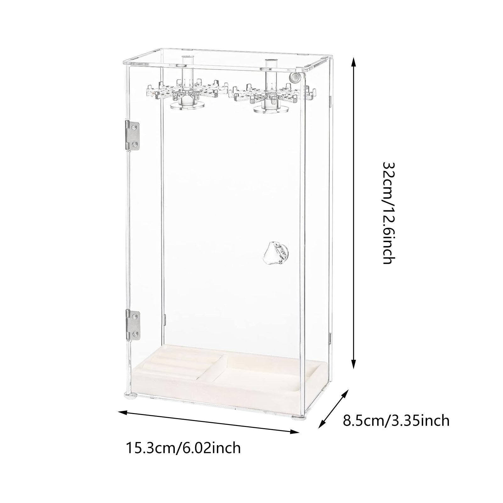 Présentoir Rotatif Transparent pour Colliers, Idéal pour Une Table de Dortoir Ou Un Comptoir.