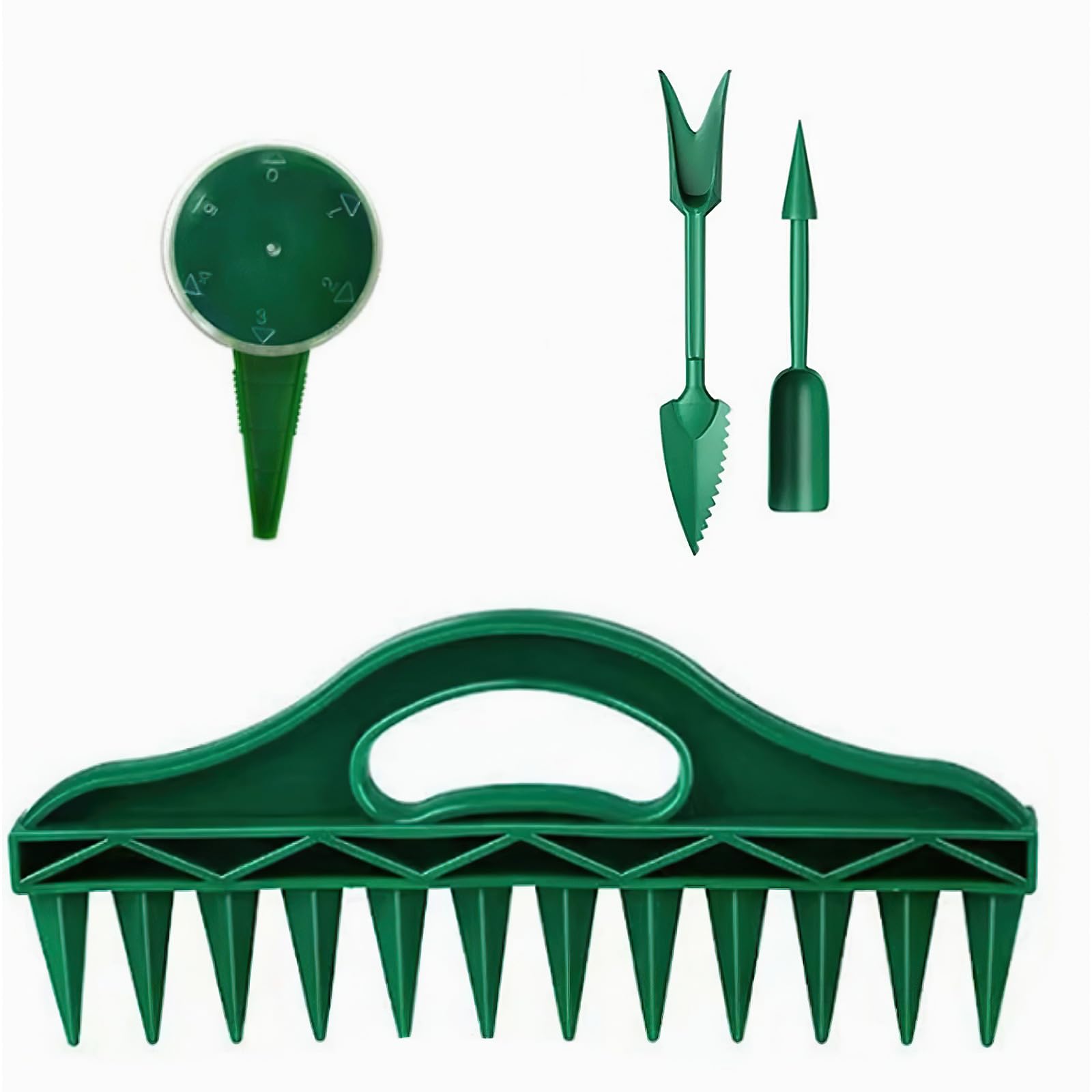 12 Trous Distributeur de Graines Semis, Distributeur de Semences à Creuser dans Le Sol, Planteuse Manuelle Precision, Fournitures de Jardin de Jardinière pour Ferme de Légumes de Jardin (A)