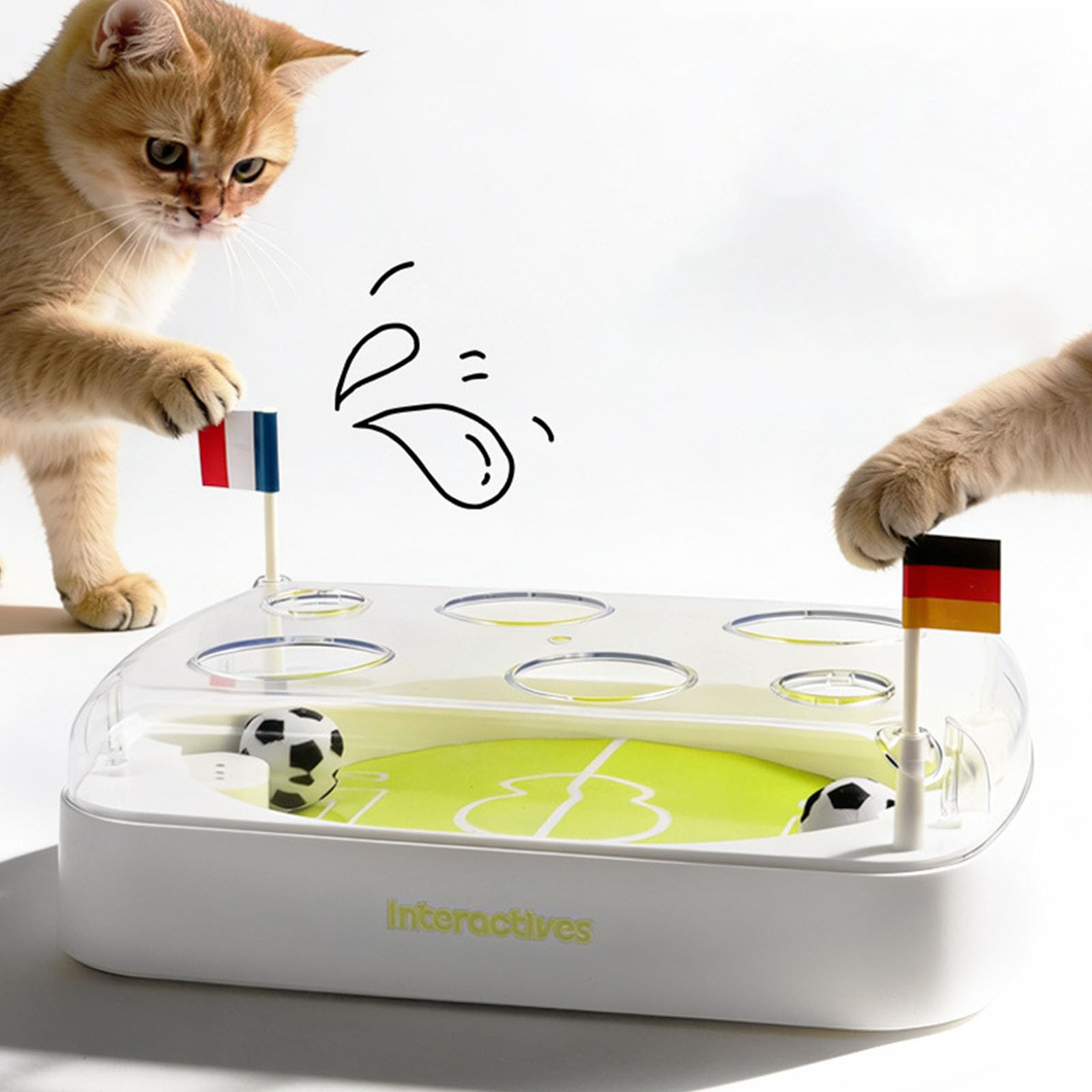 Juguete de entretenimiento automático para gatos con diseño de carga USB y para compromiso activo de mascotas, juguete eléctrico de entretenimiento para gatos