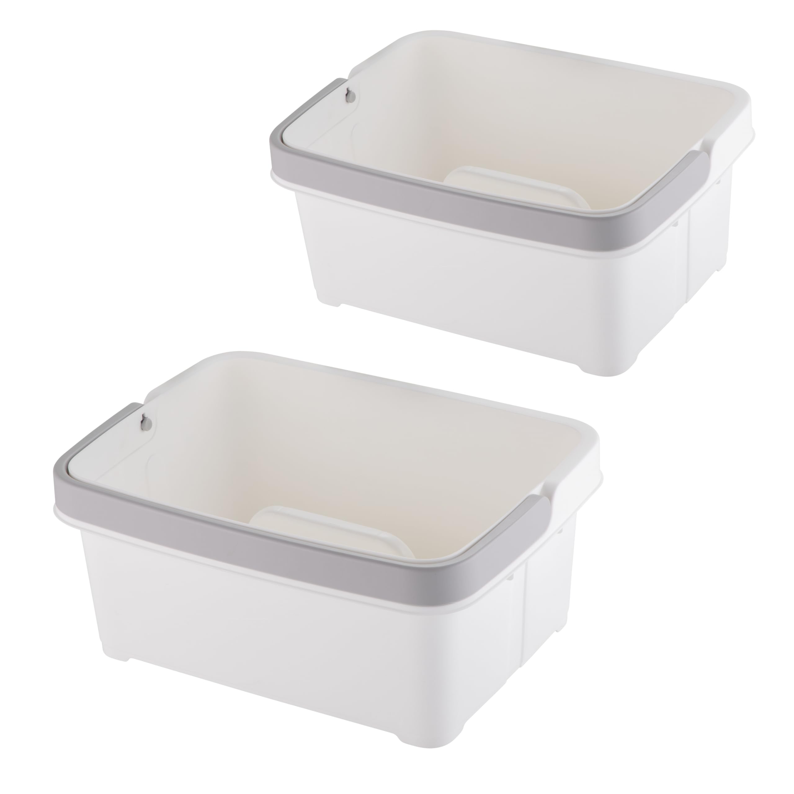 Minky Multipurpose Cleaning Caddy with Handle & Divider (White, Twin Pack)