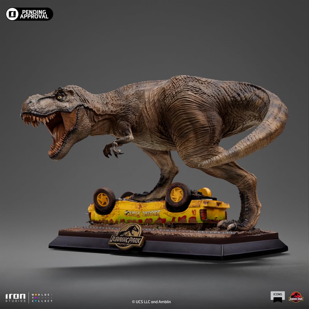 Iron Studios Jurassic Park T-Rex Attack Icons Statue