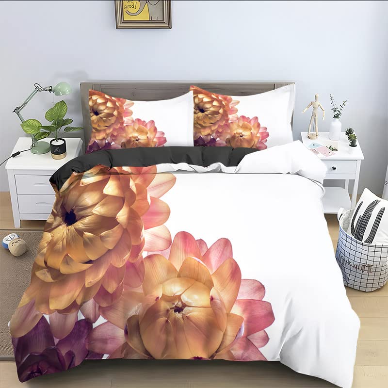 Housse couette 240x220 motif floral pour créer un cocon de douceur adulte