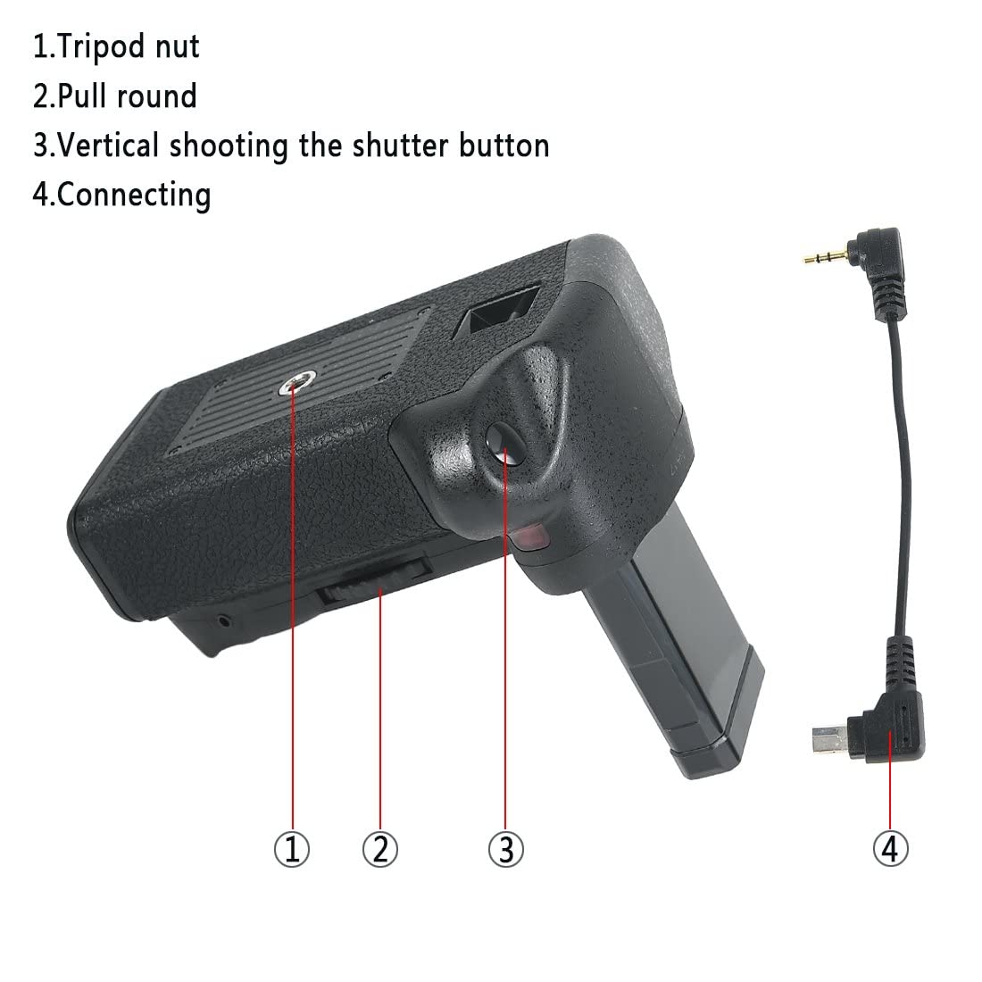 DSTE Replacement for Pro IR Remote MB-D5500 Vertical Battery Grip Compatible Nikon D5500 D5600 SLR Digital Camera as EN-EL14