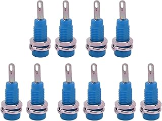 LANTRO JS - Adaptador de enchufe de poste extendido de 2 mm, para instrumentos electrónicos, color azul
