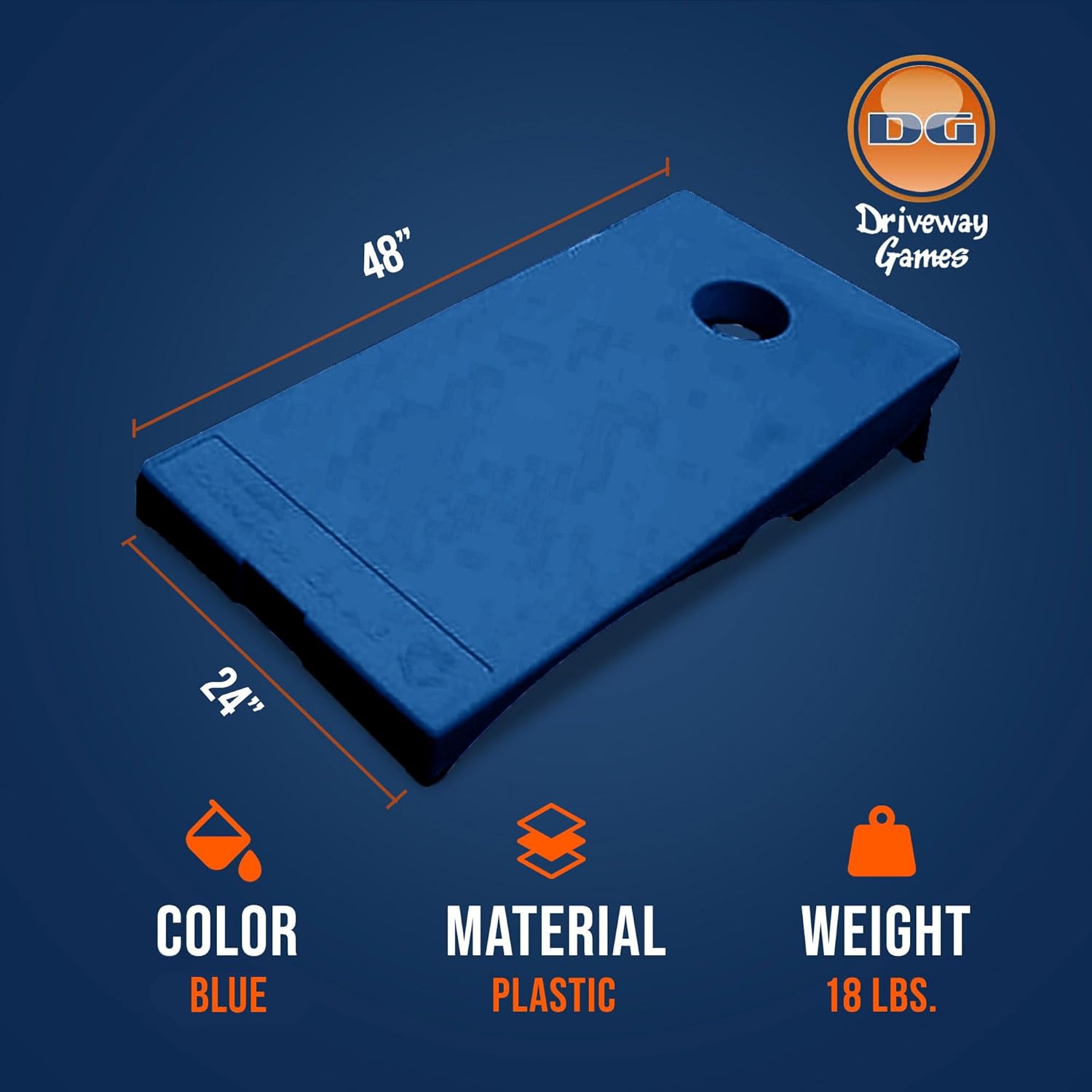 Driveway Games All Weather Corntoss Bean Bag Cornhole Yard Game Set for Indoor and Outdoor Use with 2 Target Boards and 8 Bean Bags