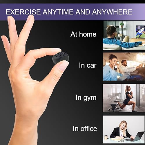 Miniatura 6 de 6 unidades de ejercitador de mandíbula para hombres y mujeres  3 niveles de resistencia tabletas de silicona para ejercitar la mandíbula  Potente