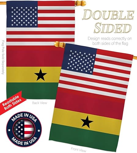 Miniatura 3 de Bandera de la amistad de la Copa del Mundo de Ghana, Estados Unidos, bandera artística de pared, mástiles para exteriores, decoración al aire libre,