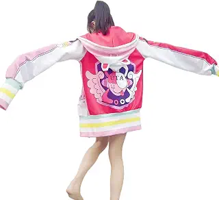 [ARMARD] ワンピース ウタ コスプレ パーカー 子供 服 劇場版 ONE PIECE FILM RED UTA Cosplay 衣装 キッズ わんひ ーす うた こすぷれ コスチューム 子ども ONEPEACE 世界の歌姫 仮装 スタンピード シャンクスの娘 クリスマス ジャケット ハロウィン コスプレ アニメ ONEPIECE 服装