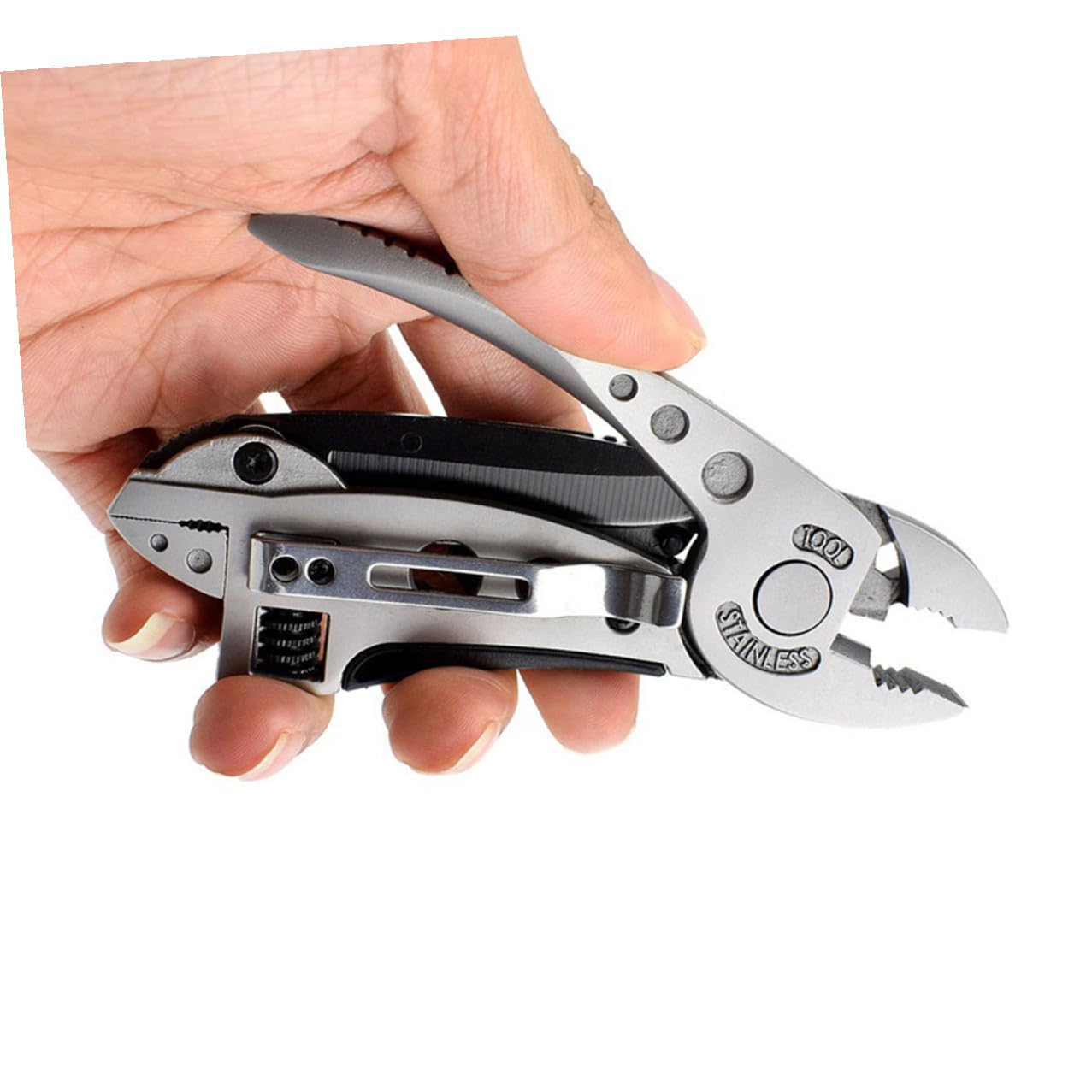 Kisangel 2pièces Pince Multifonction Pour Camping Et Plein Air Avec Clé Portable Outil De Camping Multifonctionnel Et Pince De