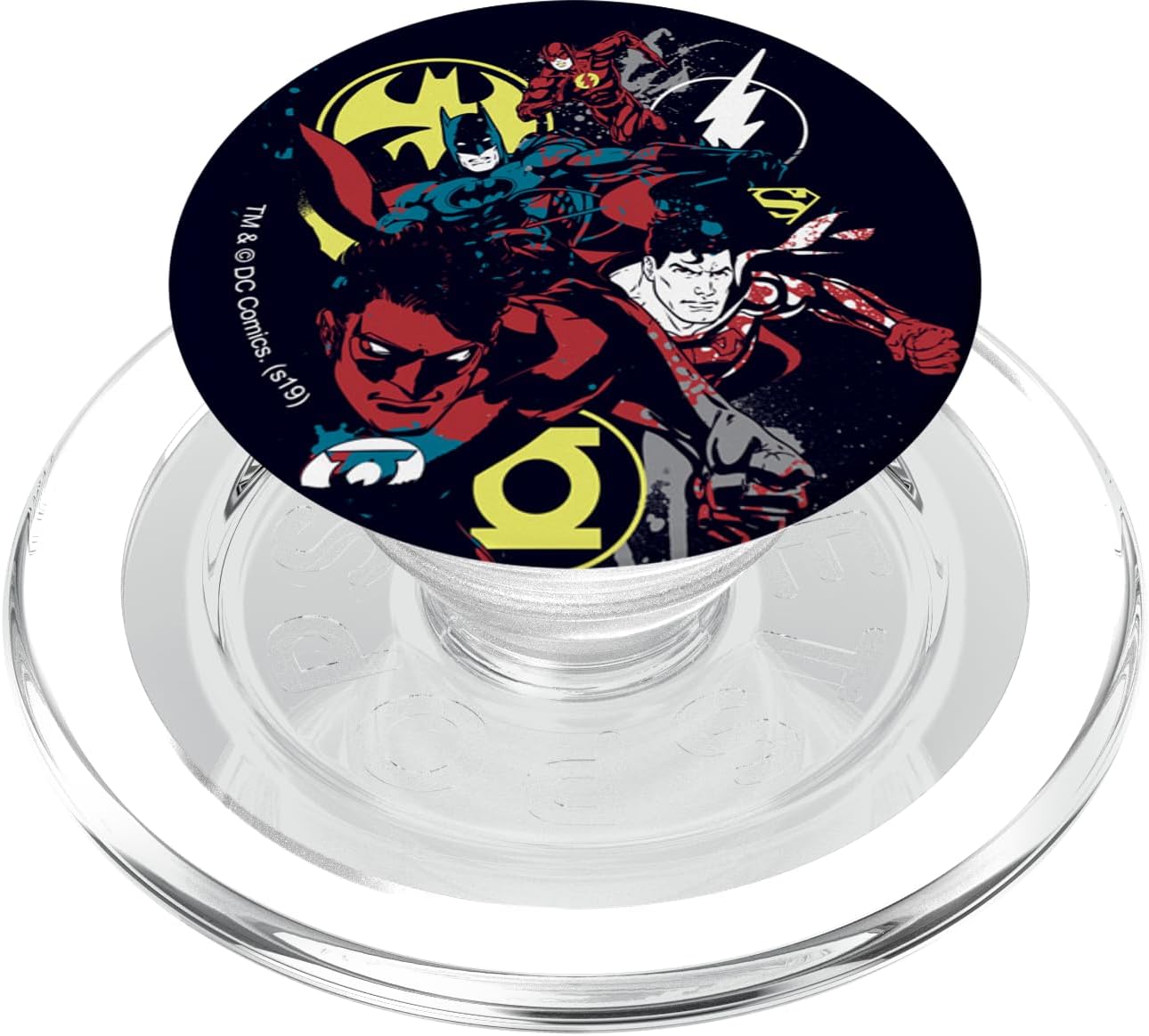 Justice League Character Graffiti PopSockets MagSafe PopGrip for iPhone