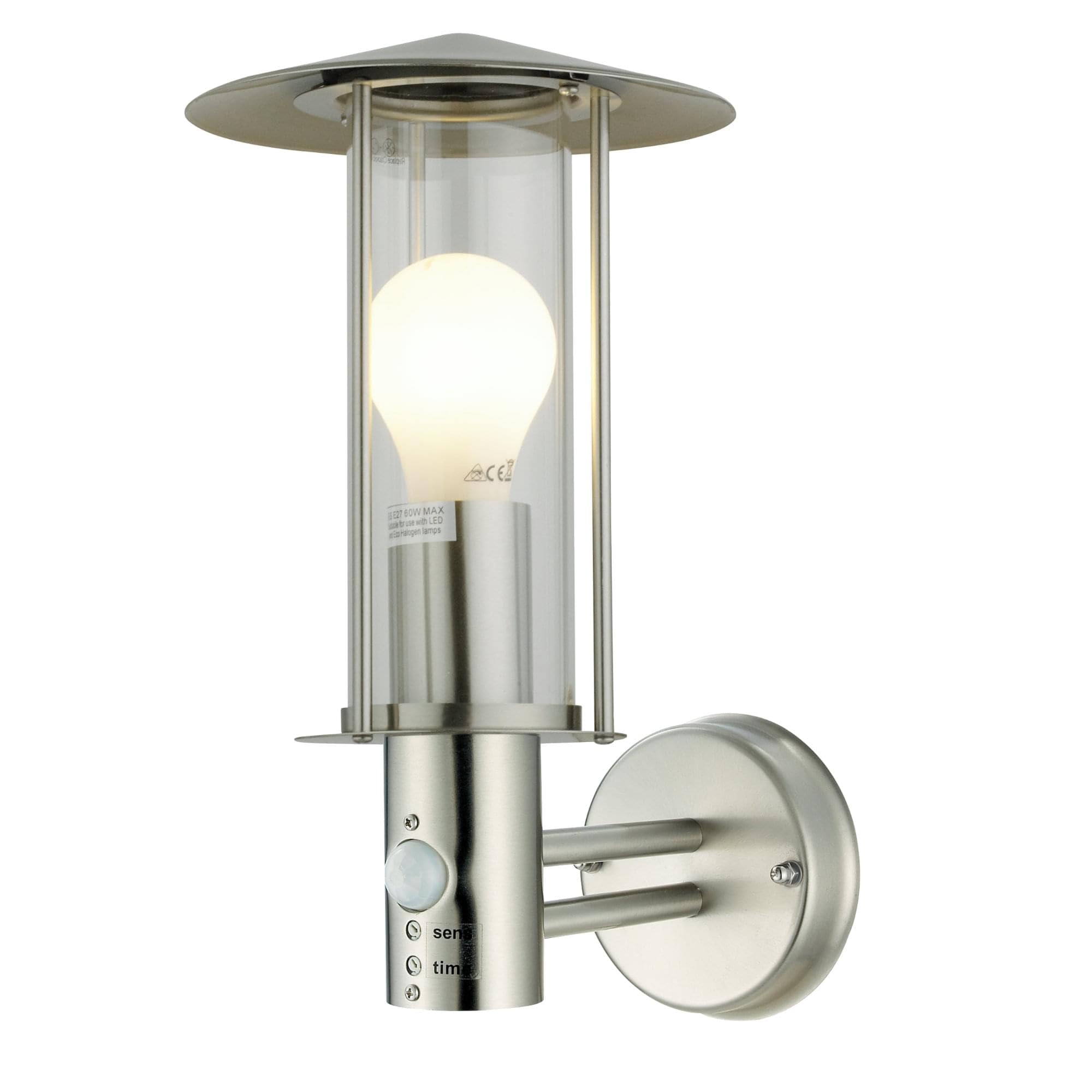 Treviso - Brushed Stainless Steel Motion Sensor Outdoor Security Light