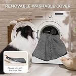 Medium Dog Bed, Orthopedic Dog Bed Support Egg Crate Foam Dog Bed for Medium Dogs up to 40lbs, Soft & Cozy Pet Bed Mat with Removable Washable Cover