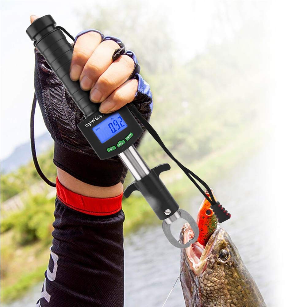 Outils de Pêche, Portable Grip Poisson Lip Grabber Pince de Pêche Acier Inoxydable pour Retirer les Crochets