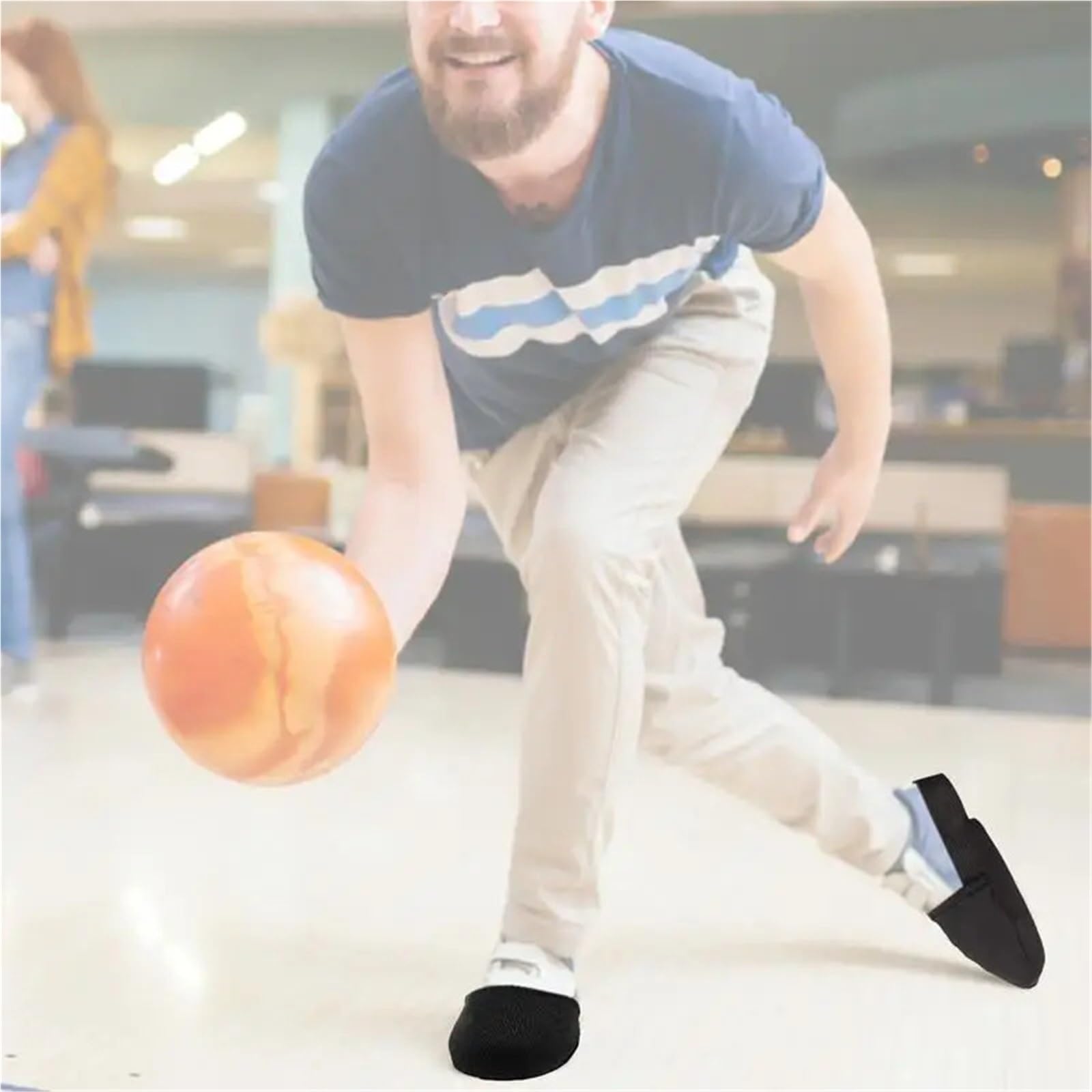 Copriscarpe da 3 paia bowling in tessuto non con copriscarpe cordino elastico Per La Casa