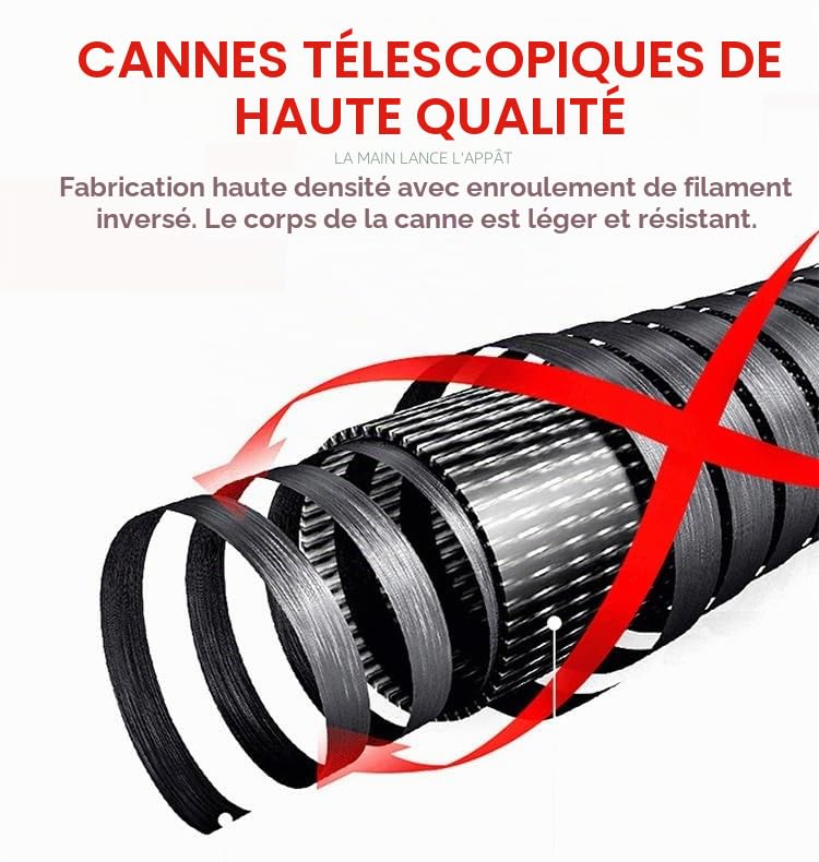 Mât télescopique léger et robuste, rallonge télescopique, perche télescopique multifonction avec trou de vis universel standard