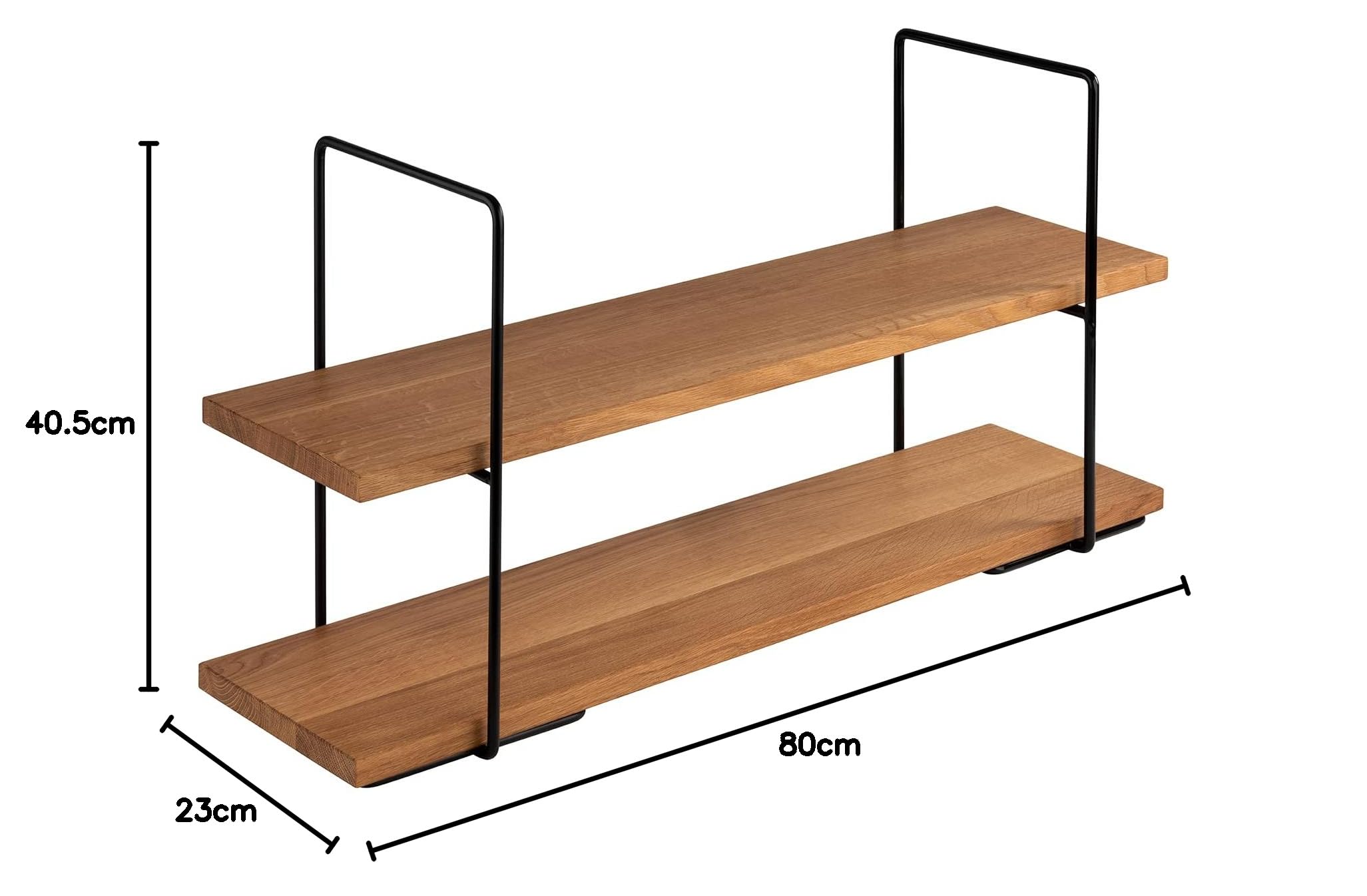 APS 33301 2-stufige Etagère Perfecto Large, bestehend aus 2 Buffetständern und 2 Buffetbrettern aus Eichenholz