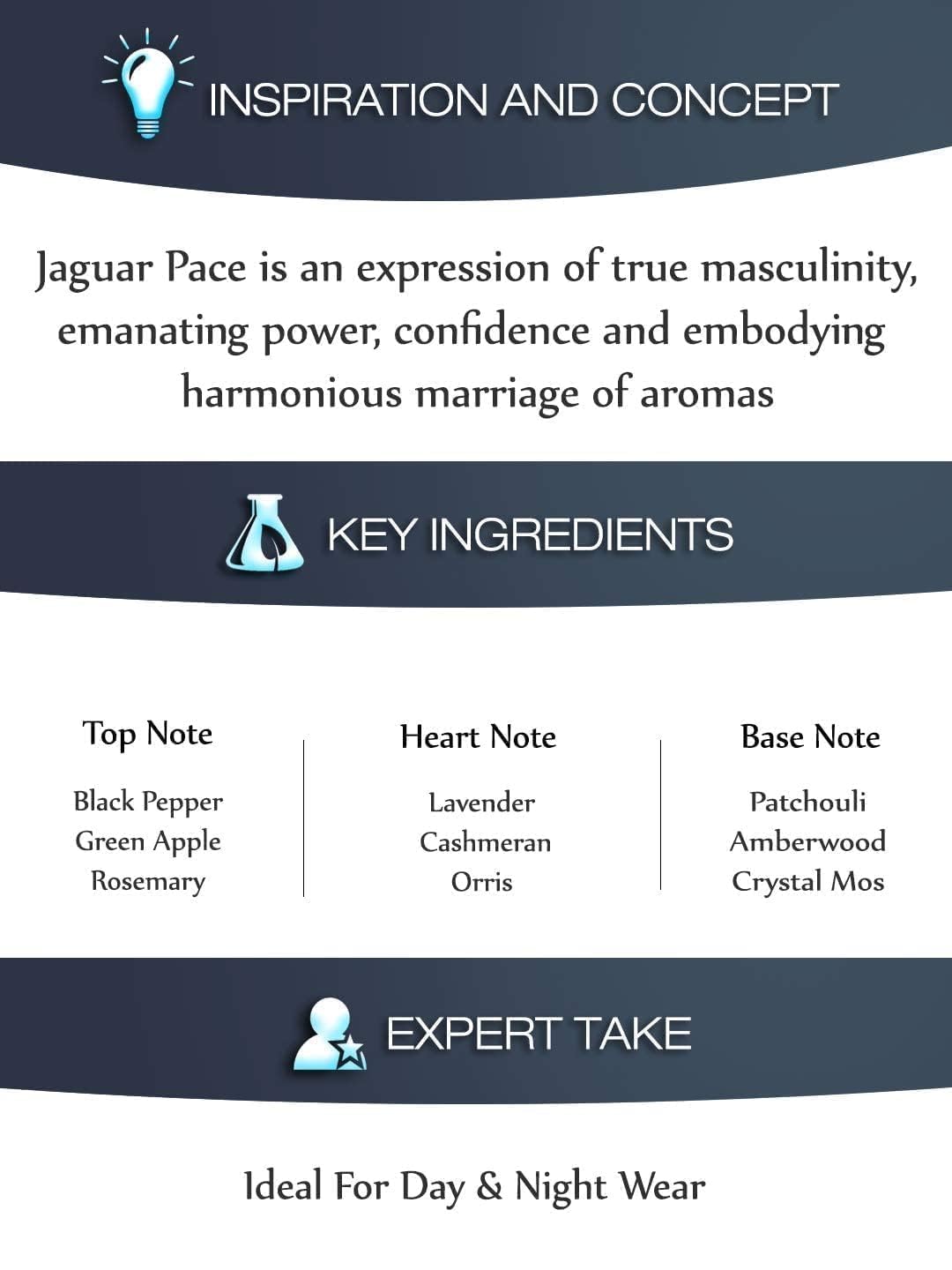 Jaguar Pace Eau de Toilette Spray for Men, 3.4 Ounce