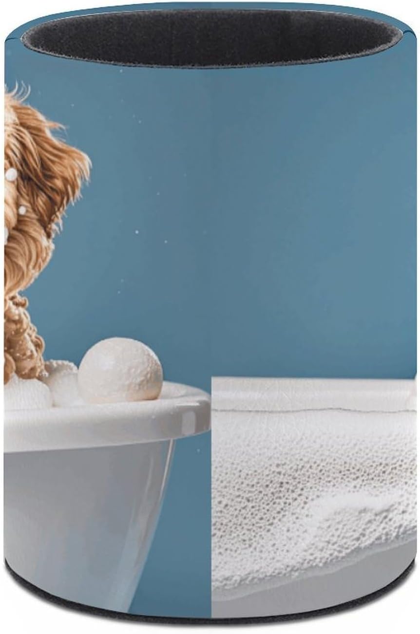 Dog Bathing Pen Holder Desk Organizer for Office Workspace image 3